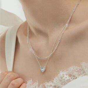 Alicia Bonnie In Love Necklace
Dichroic Glass Silver new